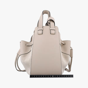 Pre-owned Loewe Hammock Beige Canvas × Leather  shoulderbag | stylenewstar