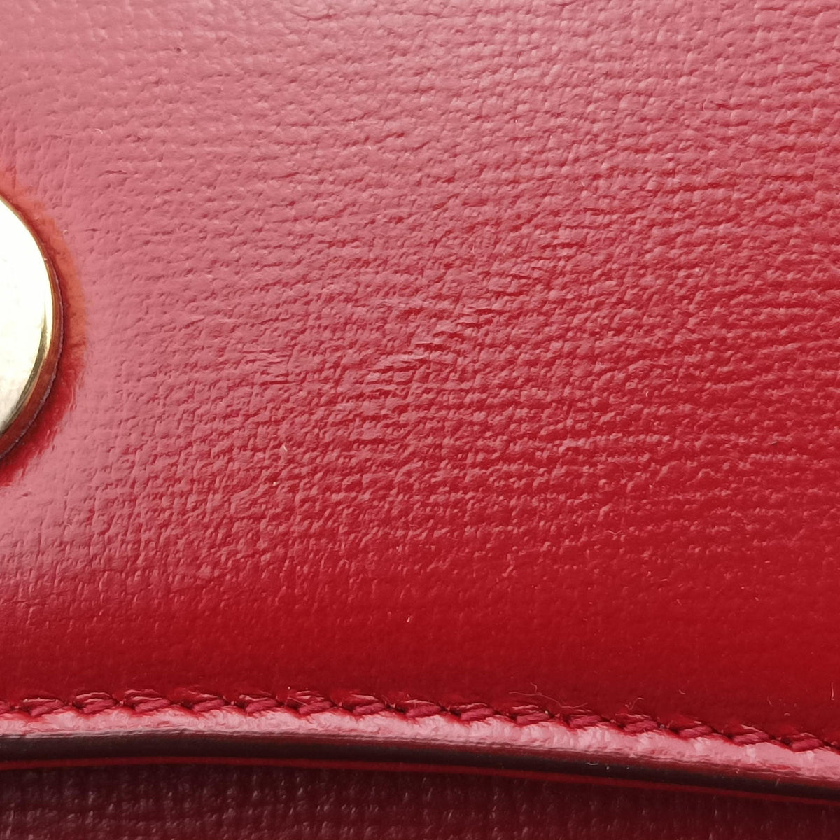 Pre-owned Gucci GG Ring GG Marmont Red Leather 589474 shoulderbag | stylenewstar