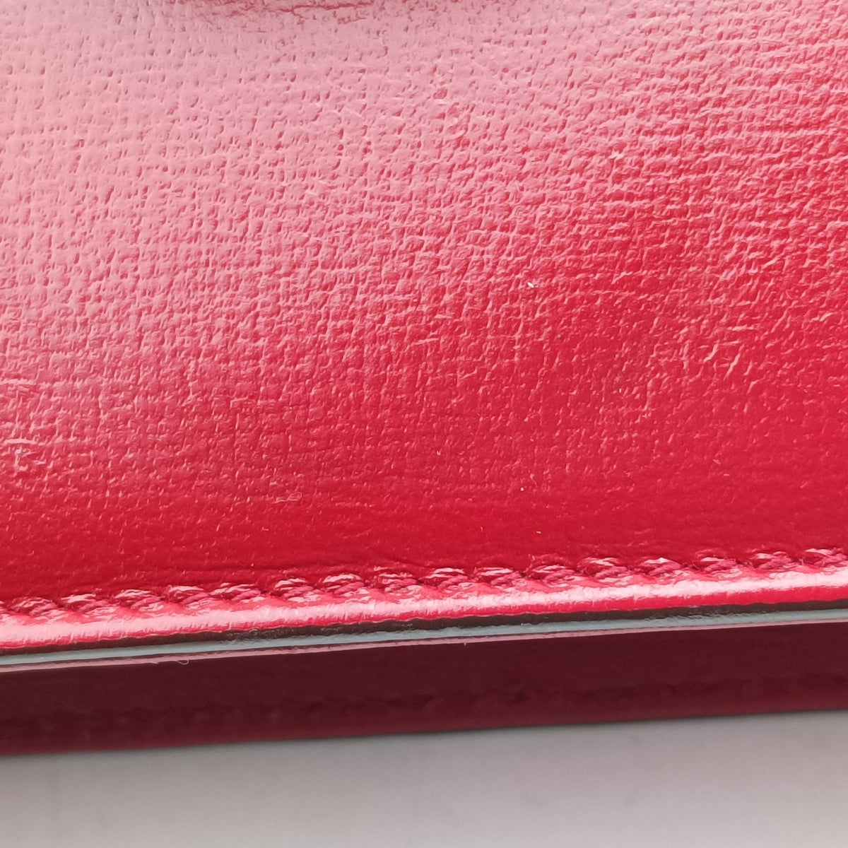 Pre-owned Gucci GG Ring GG Marmont Red Leather 589474 shoulderbag | stylenewstar