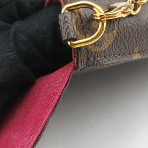 Pre-owned Louis Vuitton Pochette Felicie Brown Monogram Canvas M61276 shoulderbag | stylenewstar