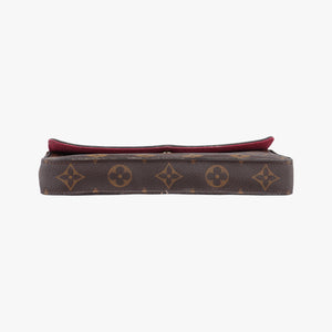 Pre-owned Louis Vuitton Pochette Felicie Brown Monogram Canvas M61276 shoulderbag | stylenewstar