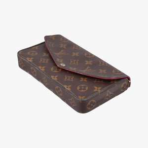 Pre-owned Louis Vuitton Pochette Felicie Brown Monogram Canvas M61276 shoulderbag | stylenewstar