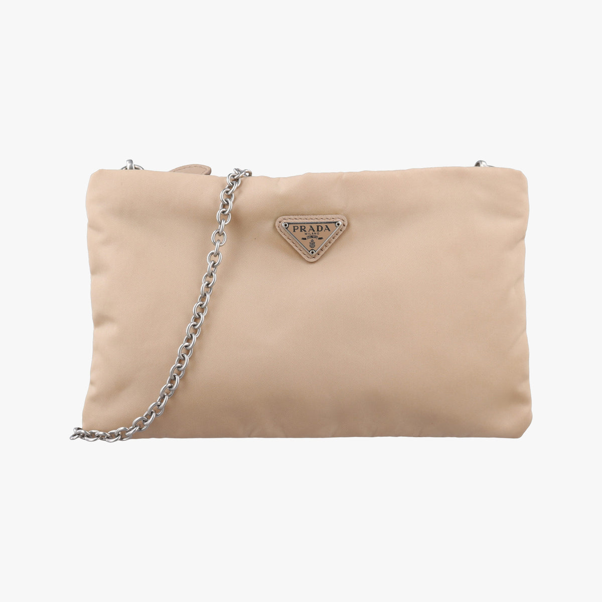 Pre-owned Prada Tessuto Pockt Camel nylon  shoulderbag | stylenewstar