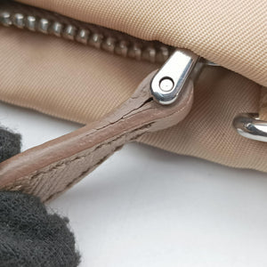 Pre-owned Prada Tessuto Pockt Camel nylon  shoulderbag | stylenewstar