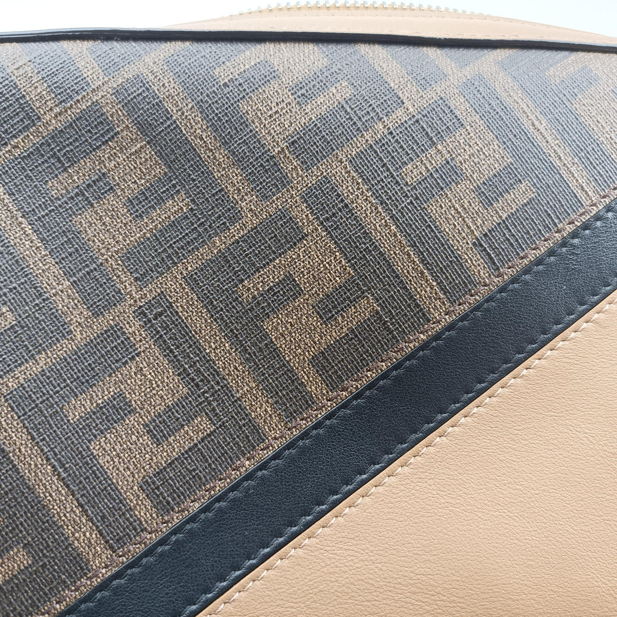 Pre-owned Fendi Zucca camera case Brown PVCcoated canvas×Leather 7M0286 shoulderbag | stylenewstar