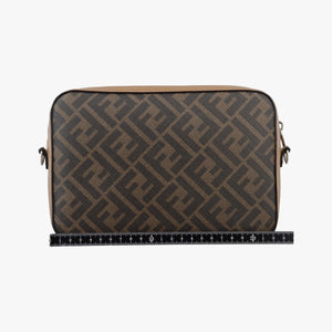 Pre-owned Fendi Zucca camera case Brown PVCcoated canvas×Leather 7M0286 shoulderbag | stylenewstar
