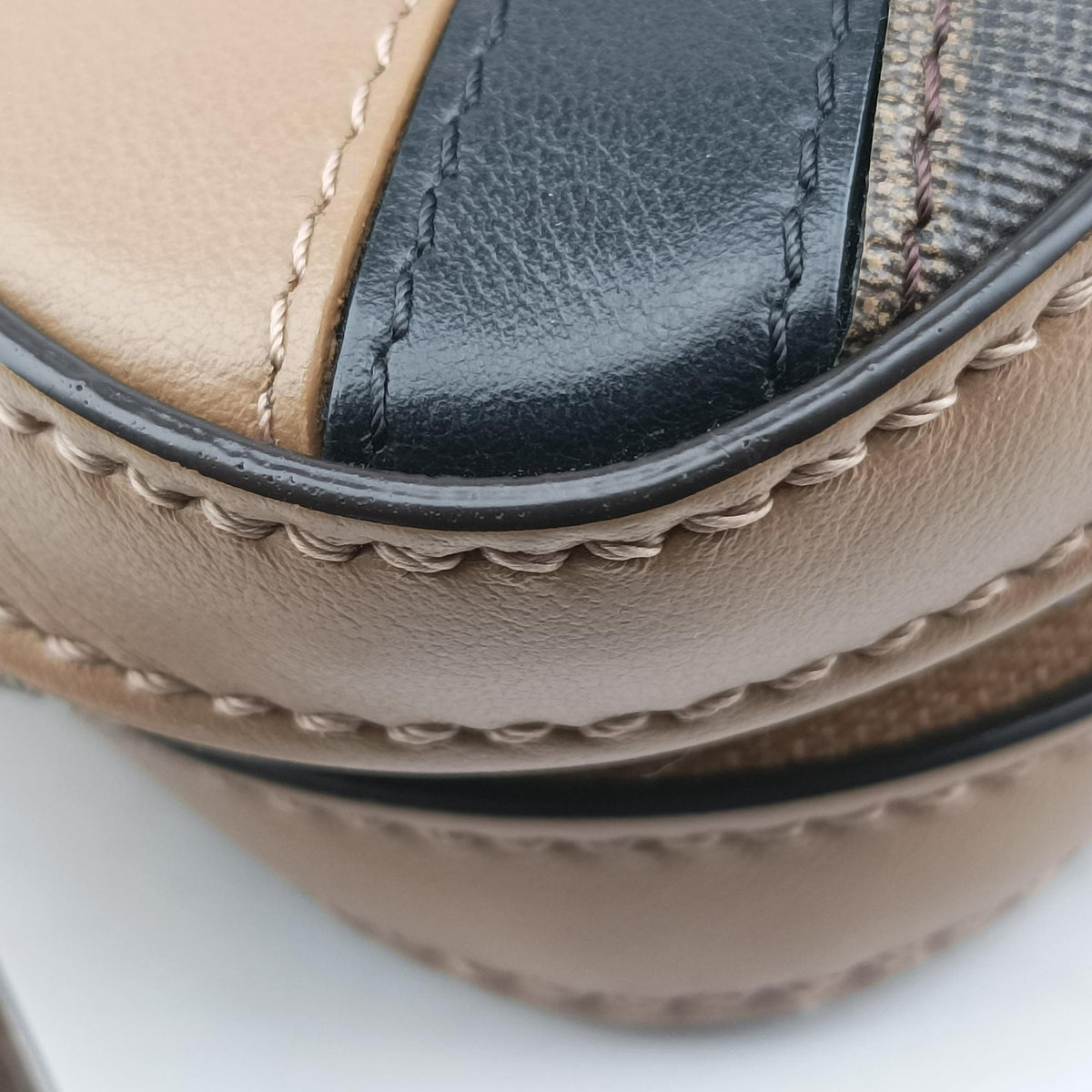 Pre-owned Fendi Zucca camera case Brown PVCcoated canvas×Leather 7M0286 shoulderbag | stylenewstar