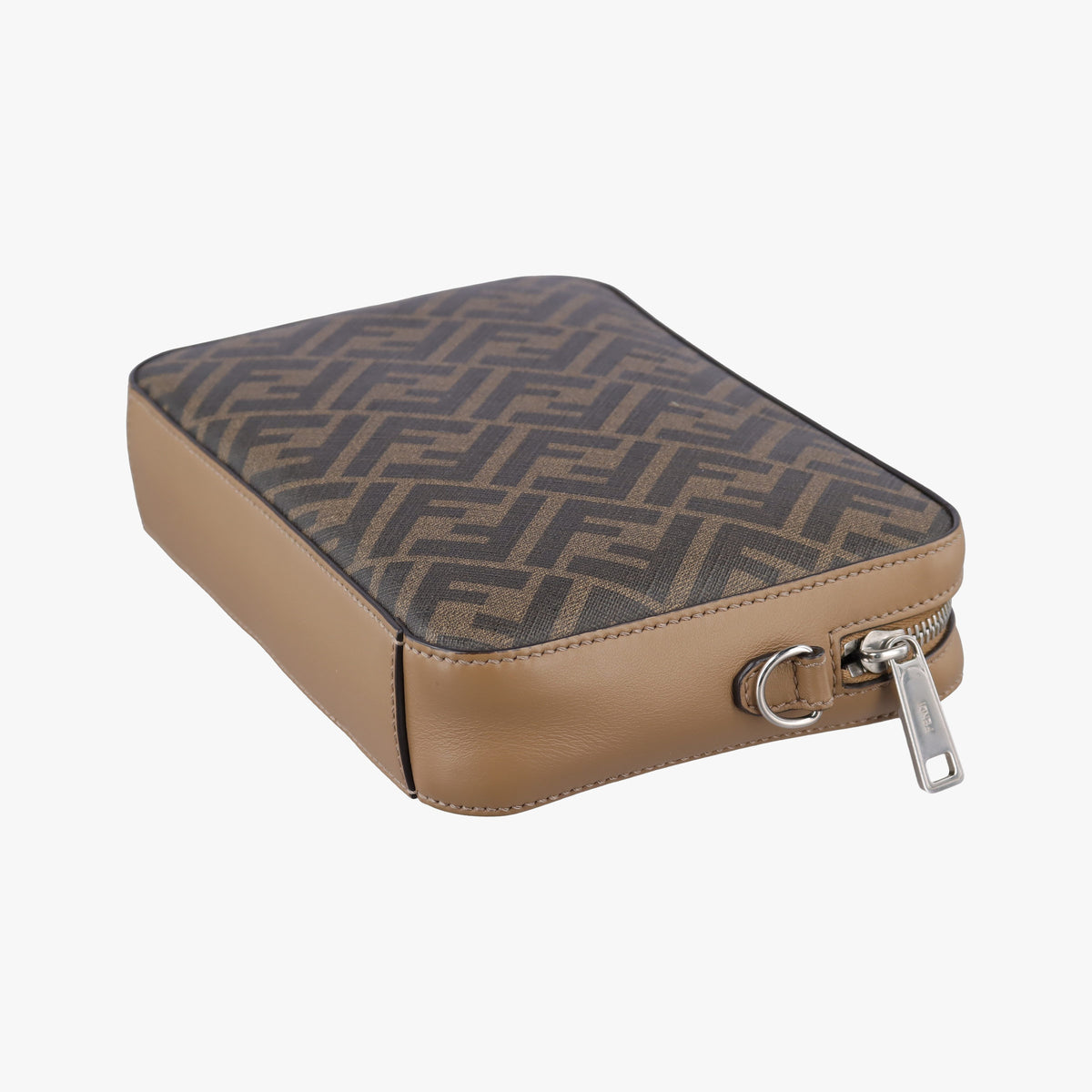 Pre-owned Fendi Zucca camera case Brown PVCcoated canvas×Leather 7M0286 shoulderbag | stylenewstar