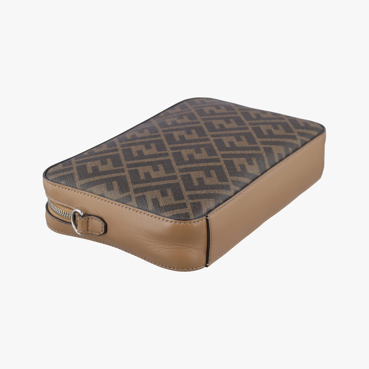 Pre-owned Fendi Zucca camera case Brown PVCcoated canvas×Leather 7M0286 shoulderbag | stylenewstar