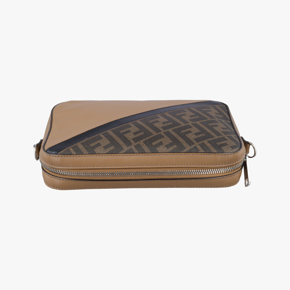 Pre-owned Fendi Zucca camera case Brown PVCcoated canvas×Leather 7M0286 shoulderbag | stylenewstar