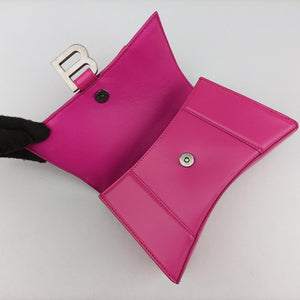 Pre-owned Balenciaga Hourglass Pink leather  shoulderbag | stylenewstar