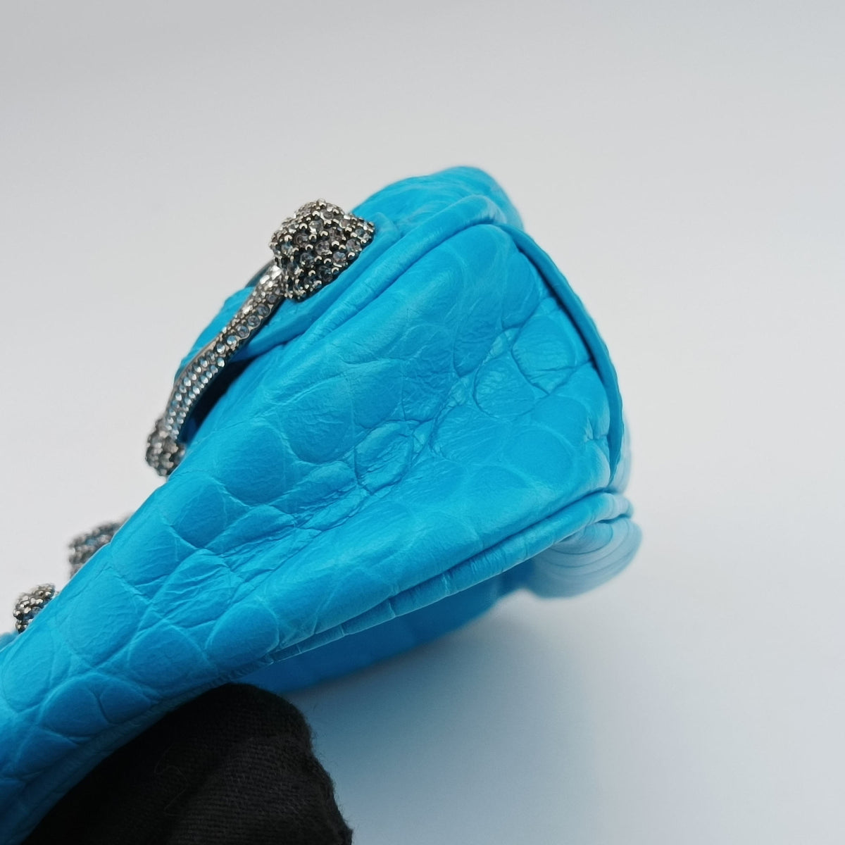 Vintage Balenciaga Le Cagole Mini Blue Leather 695814 shoulderbag | stylenewstar
