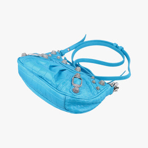 Vintage Balenciaga Le Cagole Mini Blue Leather 695814 shoulderbag | stylenewstar