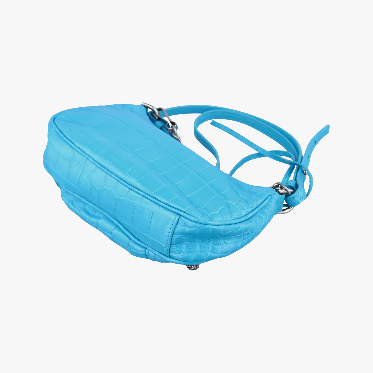 Vintage Balenciaga Le Cagole Mini Blue Leather 695814 shoulderbag | stylenewstar